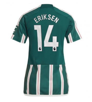 Manchester United Christian Eriksen #14 Replica Away Stadium Shirt for Women 2023-24 Short Sleeve